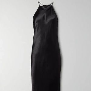 NWOT Babaton Lato Dress Aritzia Halter Satin Midi Dress XL